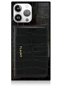 ["Black", "Crocodile", "Faux", "Leather", "MagSafe", "Wallet"]