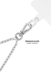 ["Silver", "Tennis", "Chain", "Phone", "Crossbody"]