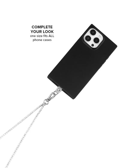 Silver Tennis Chain Phone Crossbody