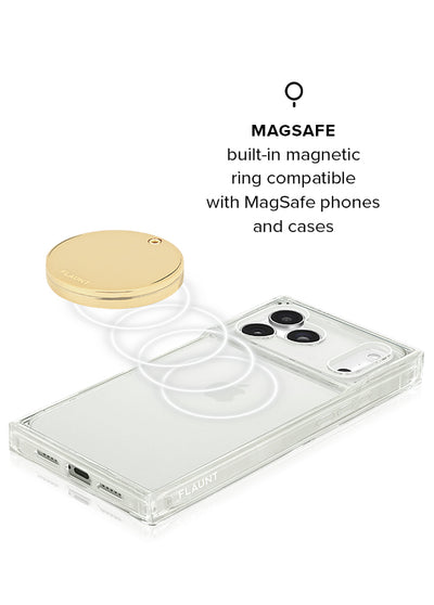 Gold Metallic MagSafe Compact Mirror (Works with MagSafe Cases Only)