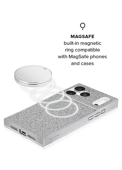 Silver Metallic MagSafe Compact Mirror (Works with MagSafe Cases Only)