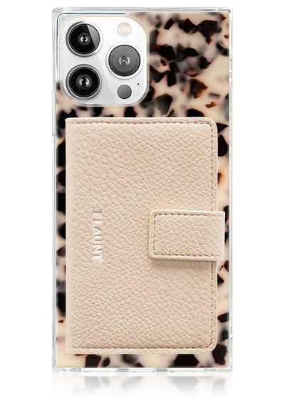 Nude Faux Leather MagSafe Wallet