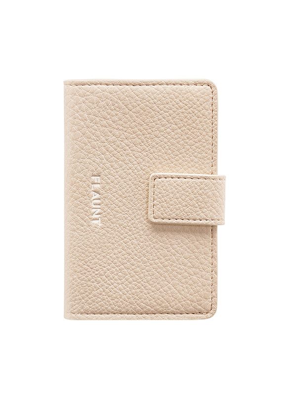 Cartera MagSafe de piel sintética color piel (solo compatible con fundas MagSafe)