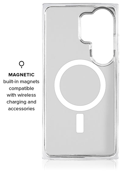 Silver Crystal Elegance SQUARE Galaxy Case #Samsung Galaxy S26 Ultra