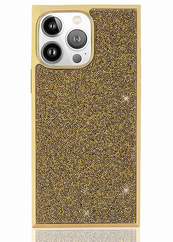 Elite Collection - SQUARE® Gold Crystal Elegance iPhone Case