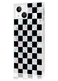 ["Checkered", "Mother", "of", "Pearl", "SQUARE", "iPhone", "Case", "#iPhone", "15", "+", "MagSafe"]