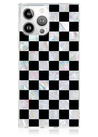 ["Checkered", "Mother", "of", "Pearl", "SQUARE", "iPhone", "Case", "#iPhone", "14", "Pro", "+", "MagSafe"]