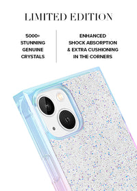 ["Iridescent", "Crystal", "Elegance", "SQUARE", "iPhone", "Case", "#iPhone", "16e/14/13", "+", "MagSafe,iPhone", "16e/15/14/13", "+", "MagSafe"]