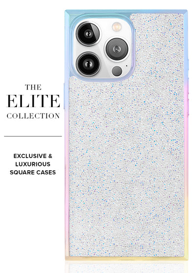 Iridescent Crystal Elegance SQUARE iPhone Case #iPhone 15 Pro Max + MagSafe,iPhone 15 Pro + MagSafe,iPhone 14 Pro Max + MagSafe,iPhone 14 Pro + MagSafe,iPhone 13 Pro Max + MagSafe,iPhone 13 Pro + MagSafe