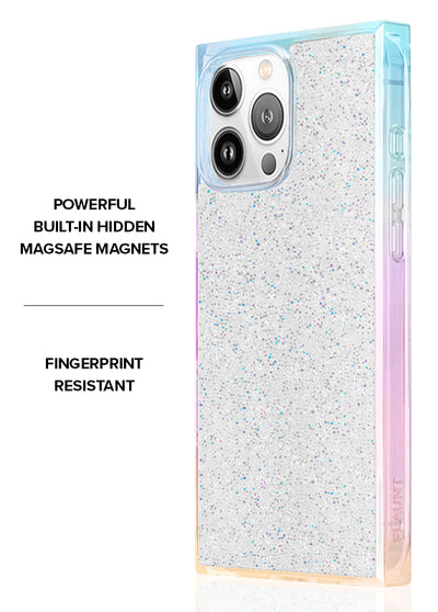 Iridescent Crystal Elegance SQUARE iPhone Case #iPhone 15 Pro Max + MagSafe,iPhone 15 Pro + MagSafe,iPhone 14 Pro Max + MagSafe,iPhone 14 Pro + MagSafe,iPhone 13 Pro Max + MagSafe,iPhone 13 Pro + MagSafe