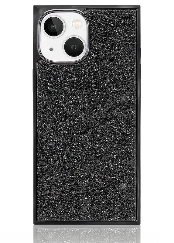 Elite Collection - SQUARE® Black Crystal Elegance iPhone Case