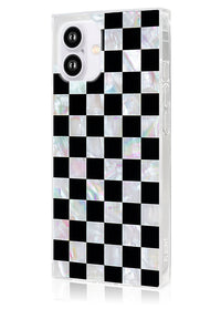["Checkered", "Mother", "of", "Pearl", "SQUARE", "iPhone", "Case", "#iPhone", "16"]