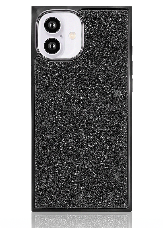 Elite Collection - SQUARE® Black Crystal Elegance iPhone Case