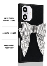 ["Black", "Velvet", "Bow", "Brilliance", "SQUARE", "iPhone", "Case", "#iPhone", "16", "Plus,iPhone", "16"]
