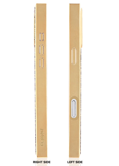 Gold Crystal Elegance SQUARE iPhone Case #iPhone 16 Plus + MagSafe,iPhone 16 + MagSafe
