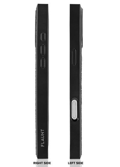 Black Crystal Elegance SQUARE iPhone Case #iPhone 16 Pro Max + MagSafe,iPhone 16 Pro + MagSafe