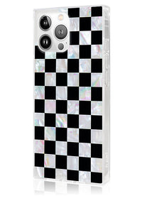 ["Checkered", "Mother", "of", "Pearl", "SQUARE", "iPhone", "Case", "#iPhone", "16", "Pro", "Max", "+", "MagSafe"]