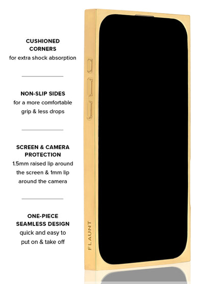 Gold Checkered Mother of Pearl SQUARE iPhone Case #iPhone 16 Pro Max + MagSafe,iPhone 16 Pro + MagSafe