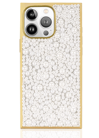["Gold", "Metallic", "Embellished", "Pearl", "SQUARE", "Phone", "Case", "#iPhone", "16", "Pro", "Max,iPhone", "16", "Pro"]