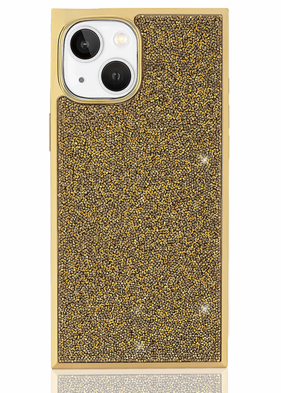 Elite Collection - SQUARE® Gold Crystal Elegance iPhone Case