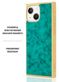["Gilded", "Turquoise", "SQUARE", "iPhone", "Case", "#iPhone", "16e/14/13", "+", "MagSafe"]