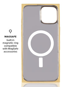 ["Gold", "Checkered", "Mother", "of", "Pearl", "SQUARE", "iPhone", "Case", "#iPhone", "16e/15/14/13", "+", "MagSafe"]