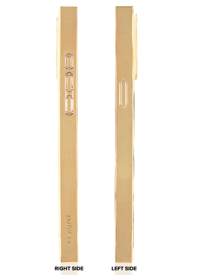 Gold Checkered Mother of Pearl SQUARE iPhone Case #iPhone 16e/15/14/13 + MagSafe