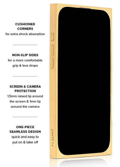 Gold Checkered Mother of Pearl SQUARE iPhone Case #iPhone 16e/15/14/13 + MagSafe