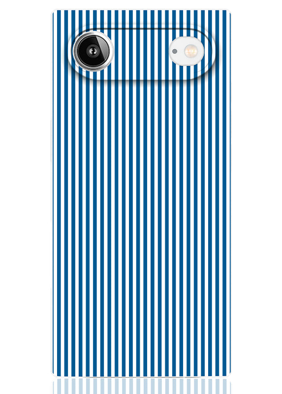 SQUARE® Blue & White Oxford Stripe iPhone Case
