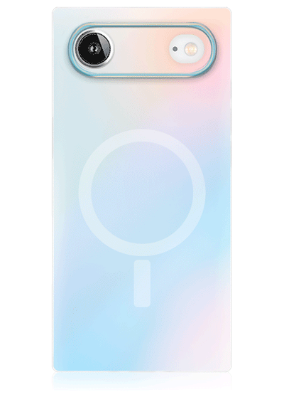 Iridescent Satin Square iPhone Case #iPhone Air + MagSafe