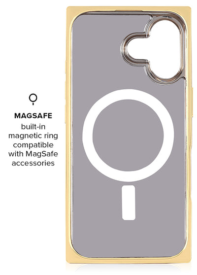 Gilded Fuchsia SQUARE iPhone Case #iPhone 17 + MagSafe