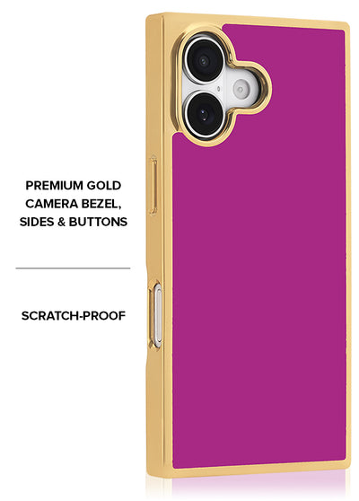 Gilded Fuchsia SQUARE iPhone Case #iPhone 17 + MagSafe