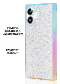 ["Iridescent", "Crystal", "Elegance", "SQUARE", "iPhone", "Case", "#iPhone", "17", "+", "MagSafe"]