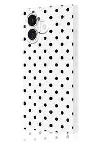 ["White", "Polka", "Dot", "SQUARE", "iPhone", "Case", "#iPhone", "17", "+", "MagSafe"]