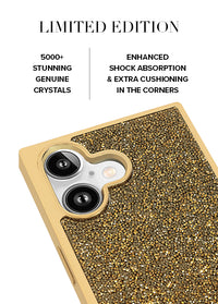 ["Gold", "Crystal", "Elegance", "SQUARE", "iPhone", "Case", "#iPhone", "17", "+", "MagSafe"]