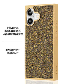 ["Gold", "Crystal", "Elegance", "SQUARE", "iPhone", "Case", "#iPhone", "17", "+", "MagSafe"]