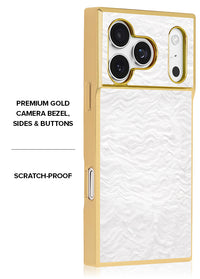 ["Gilded", "Pearl", "Elegance", "SQUARE", "iPhone", "Case", "#iPhone", "17", "Pro", "+", "MagSafe"]