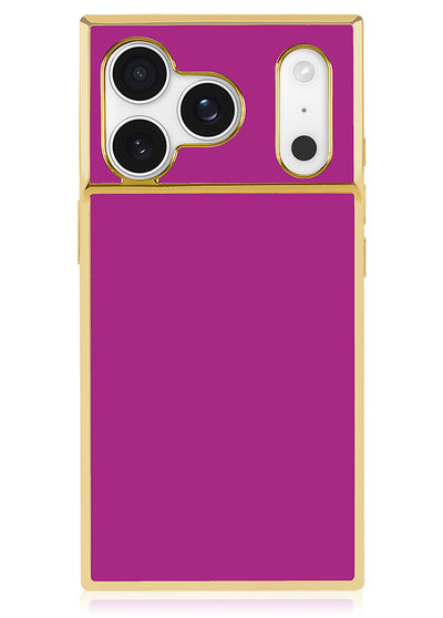 Gilded Fuchsia SQUARE iPhone Case #iPhone 17 Pro + MagSafe