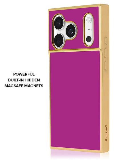 Gilded Fuchsia SQUARE iPhone Case #iPhone 17 Pro + MagSafe