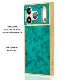 ["Gilded", "Turquoise", "SQUARE", "iPhone", "Case", "#iPhone", "17", "Pro", "+", "MagSafe"]