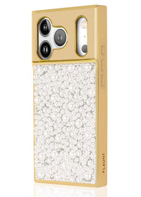 ["Gold", "Metallic", "Embellished", "Pearl", "SQUARE", "Phone", "Case", "#iPhone", "17", "Pro"]