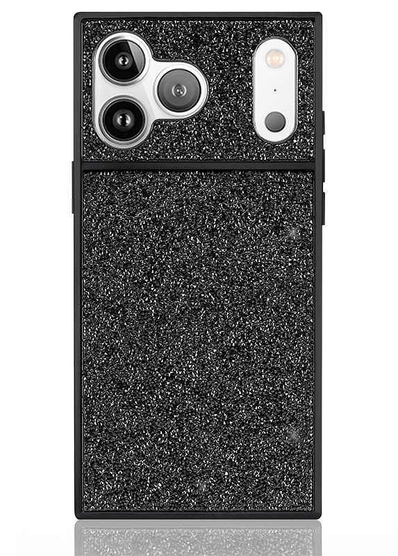 Elite Collection - SQUARE® Black Crystal Elegance iPhone Case