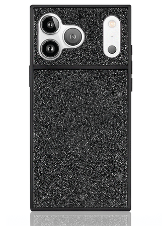 Elite Collection - SQUARE® Black Crystal Elegance iPhone Case