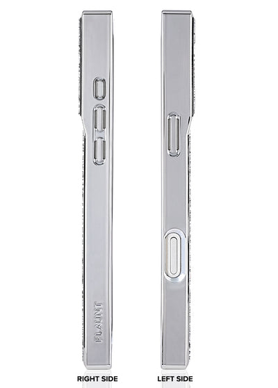 SQUARE® Silver Crystal Elegance iPhone Case #iPhone 17 Pro + MagSafe,iPhone 17 Pro Max + MagSafe