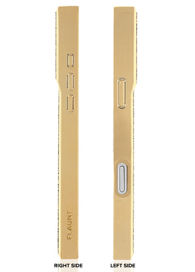 Gold Crystal Elegance SQUARE iPhone Case #iPhone 17 Pro Max + MagSafe,iPhone 17 Pro + MagSafe