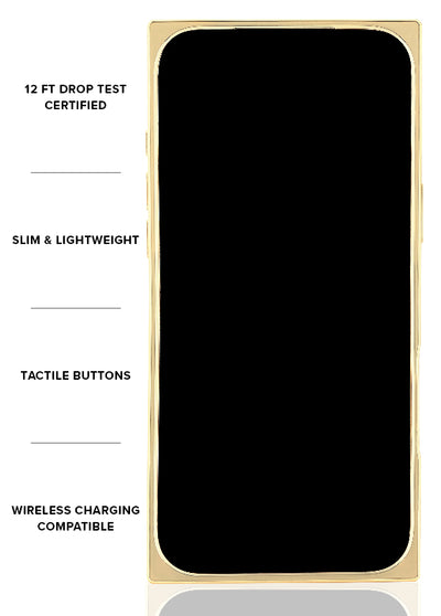 Gold Crystal Elegance SQUARE iPhone Case #iPhone 18 Pro Max + MagSafe,iPhone 18 Pro + MagSafe