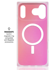 ["Pink", "Iridescent", "Satin", "Square", "iPhone", "Case", "#iPhone", "17", "Pro", "Max", "+", "MagSafe"]