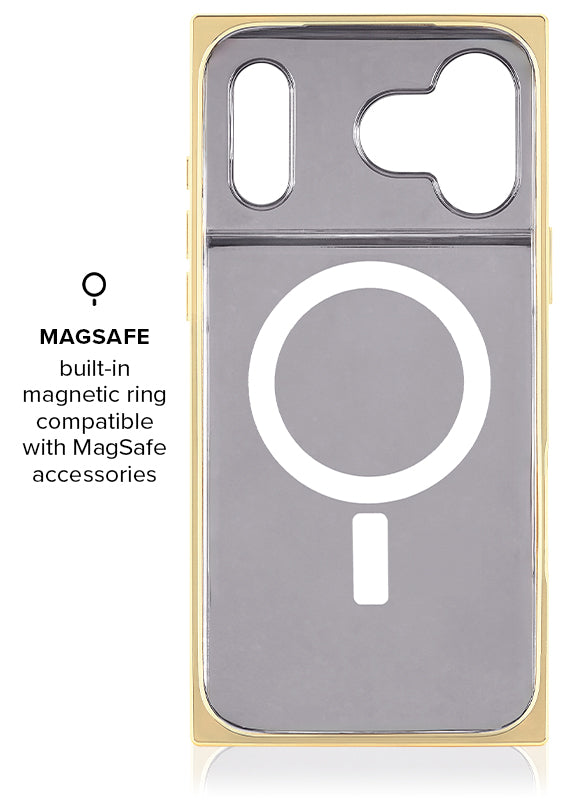 Gilded Faux Rose Quartz SQUARE® iPhone Case | FLAUNT
