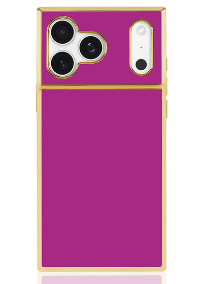 Gilded Fuchsia SQUARE iPhone Case #iPhone 17 Pro Max + MagSafe