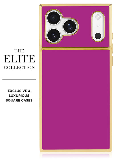 Gilded Fuchsia SQUARE iPhone Case #iPhone 17 Pro Max + MagSafe